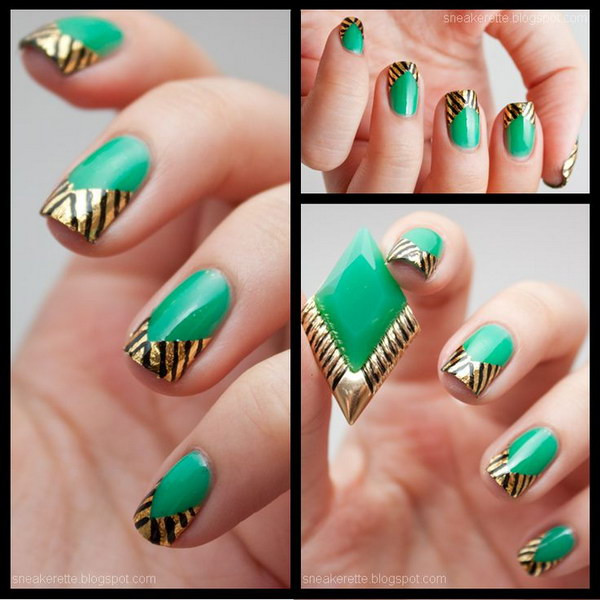 Nail Art Green
 100 Awesome Green Nail Art Designs