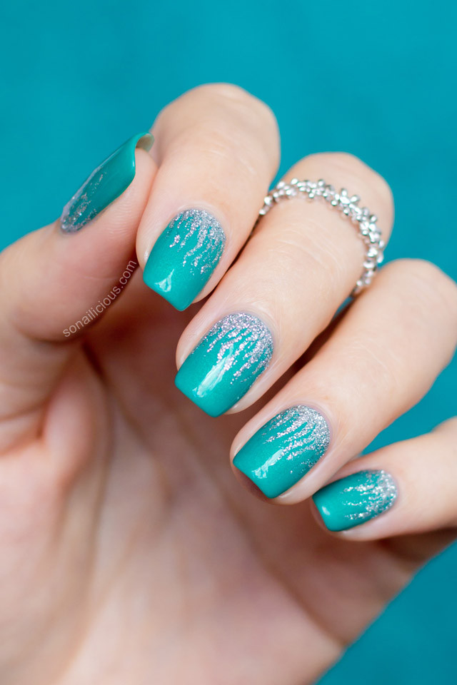 Nail Art Green
 Silver Flames Nail Art With Sea Siren Jealousea