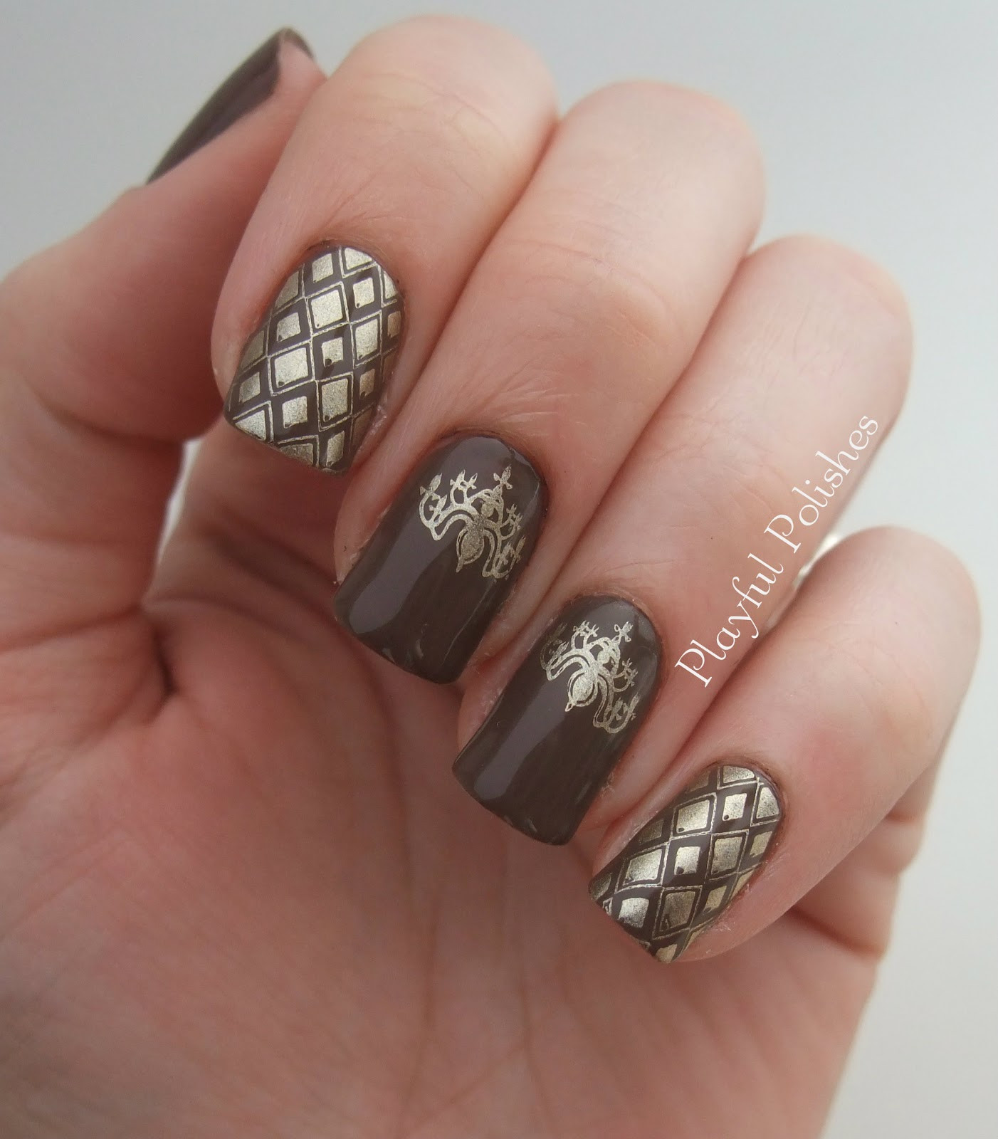 Nail Colors For January
 Playful Polishes JANUARY NAIL ART CHALLENGE DAY 28