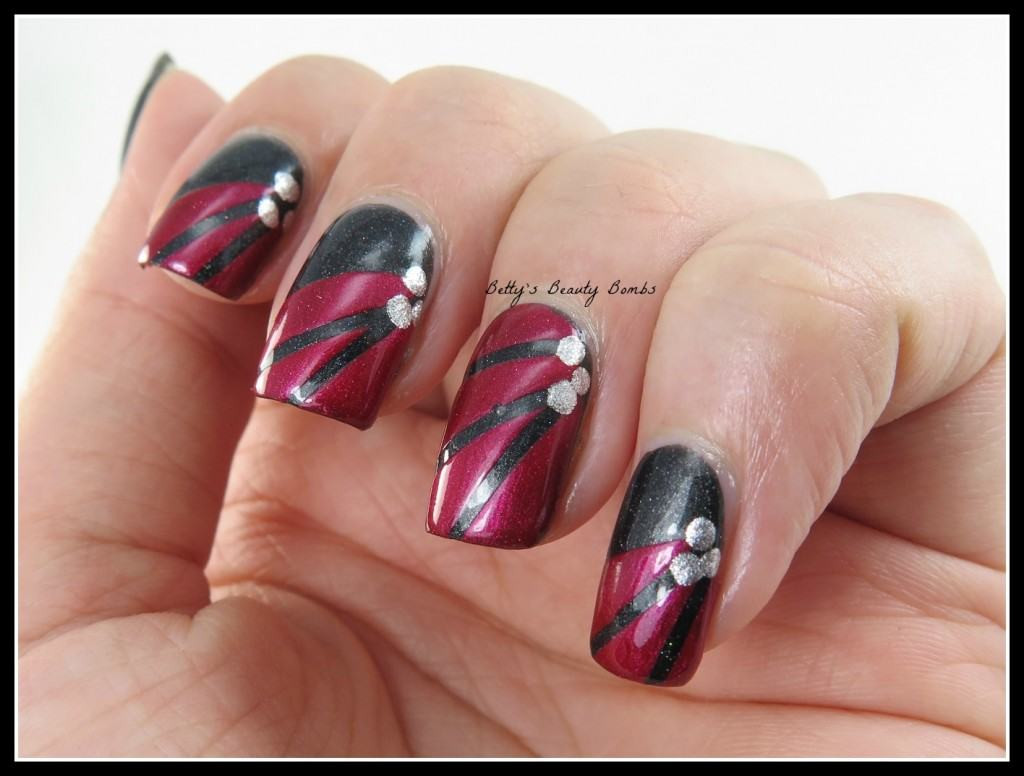 Nail Designs Black And Red
 Black and Red Nail Art Lazy Betty