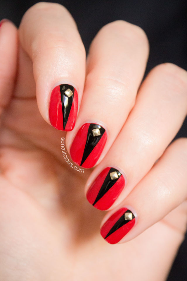 Nail Designs Black And Red
 Halloween Nail Art Tutorial II Elegant Halloween Nails