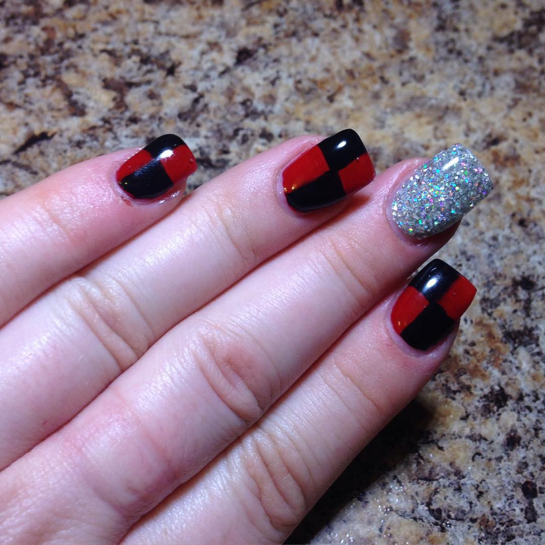 Nail Designs Black And Red
 27 Black and Red Nail Art Designs