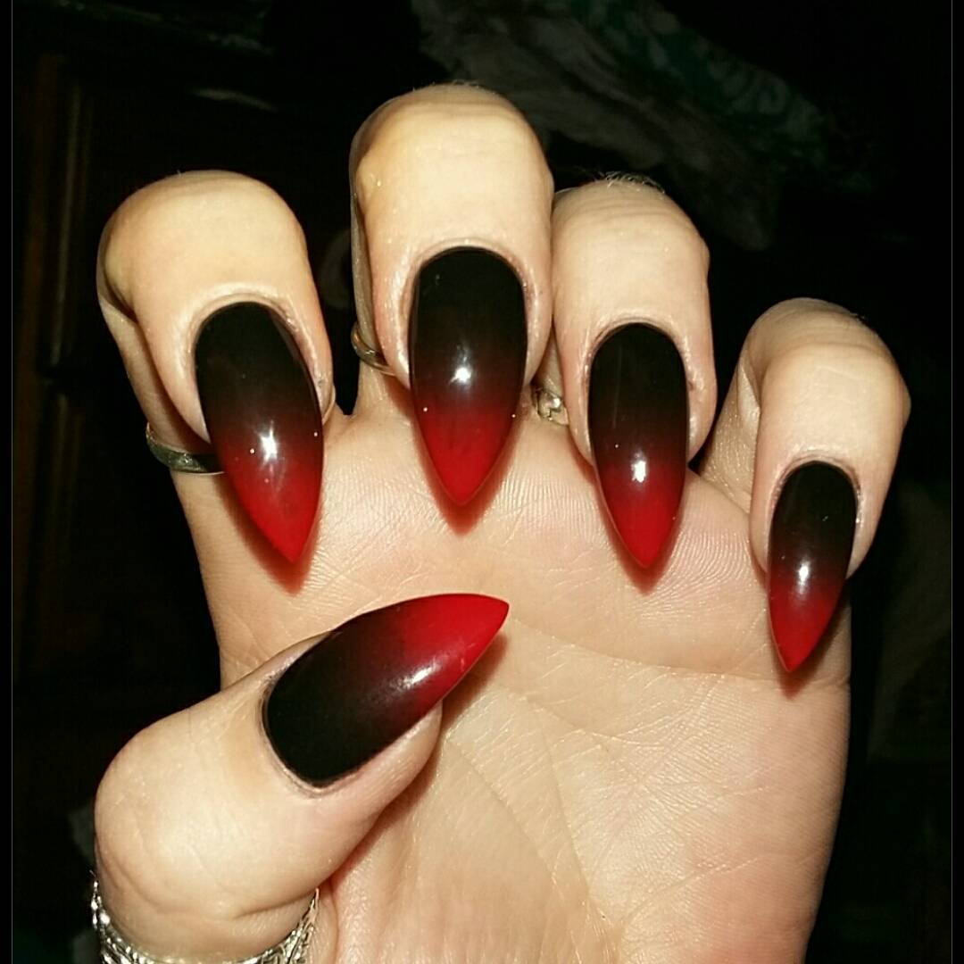 Nail Designs Black And Red
 50 Very Beautiful Red And Black Nail Art Design Ideas