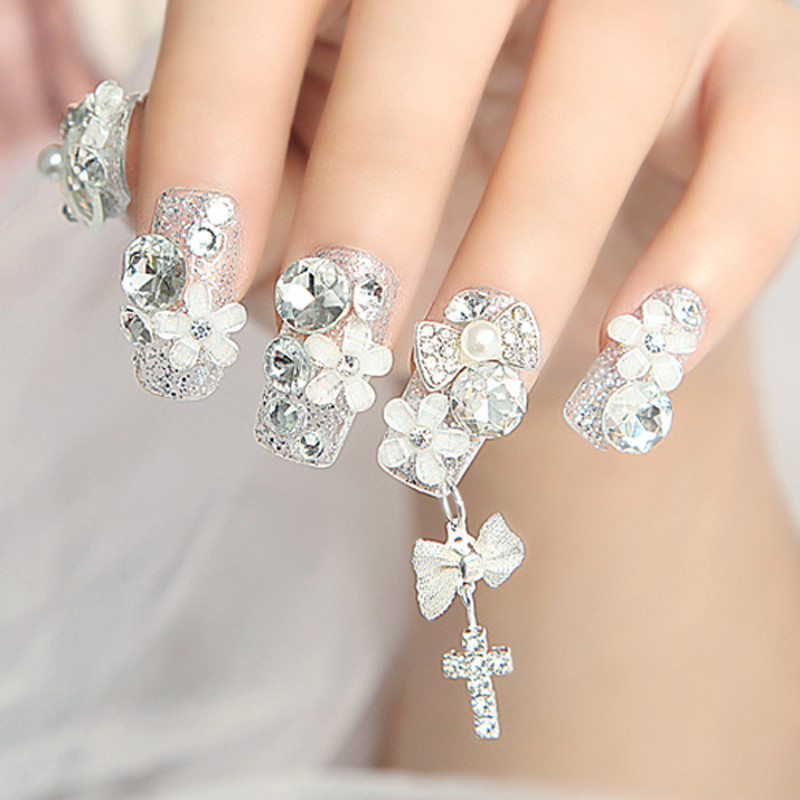 Nail Designs With Rhinestones And Glitter
 New Nail Art Decoration Rhinestone Crystal Glitter With