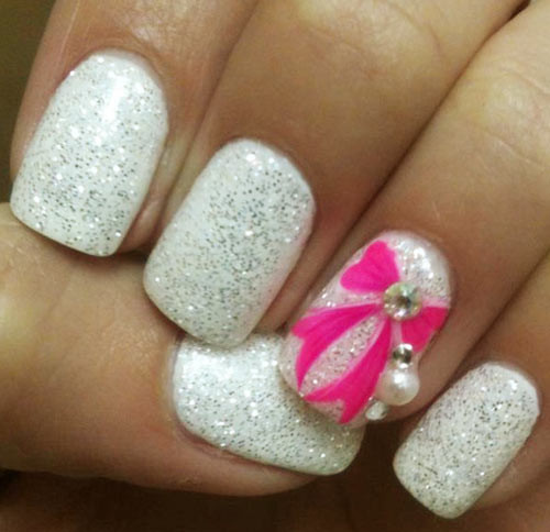 Nail Designs With Rhinestones And Glitter
 20 Glitter Nail Designs For The Everyday Gl