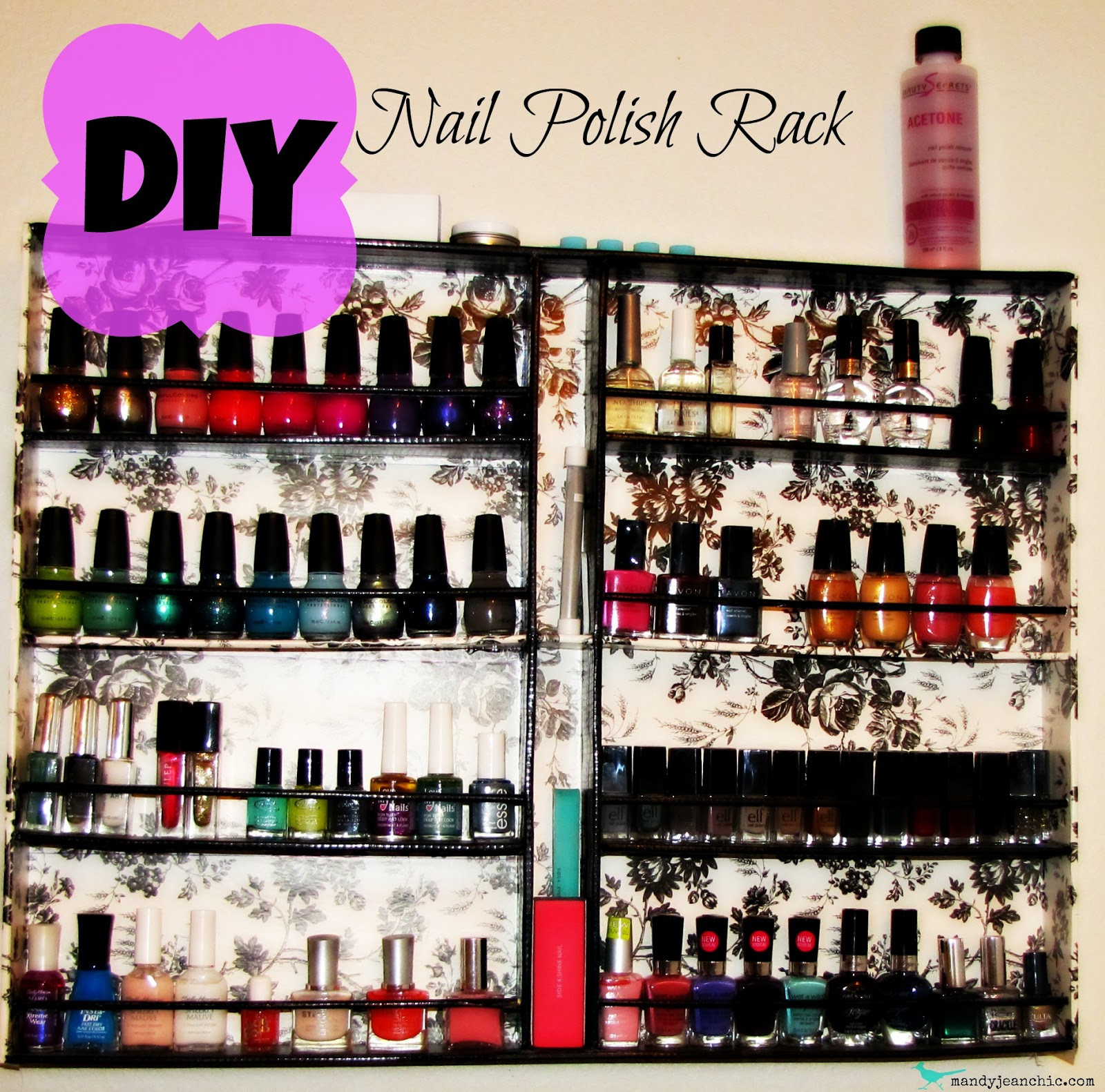 Nail Polish Rack DIY
 DIY Nail Polish Rack guest tutorial