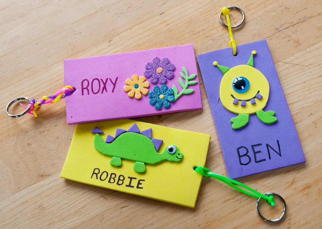 Name Crafts For Kids
 Foam Name Tags