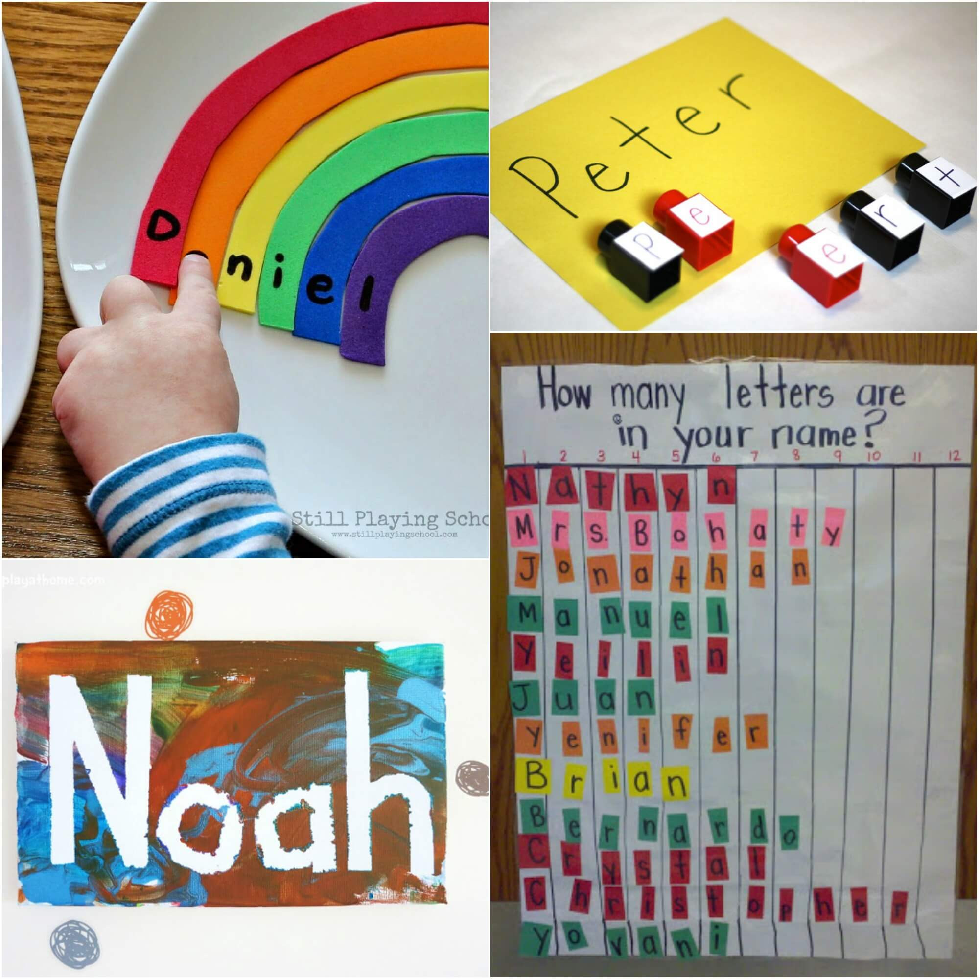 Name Crafts For Kids
 25 Awesome Name Games Playdough To Plato