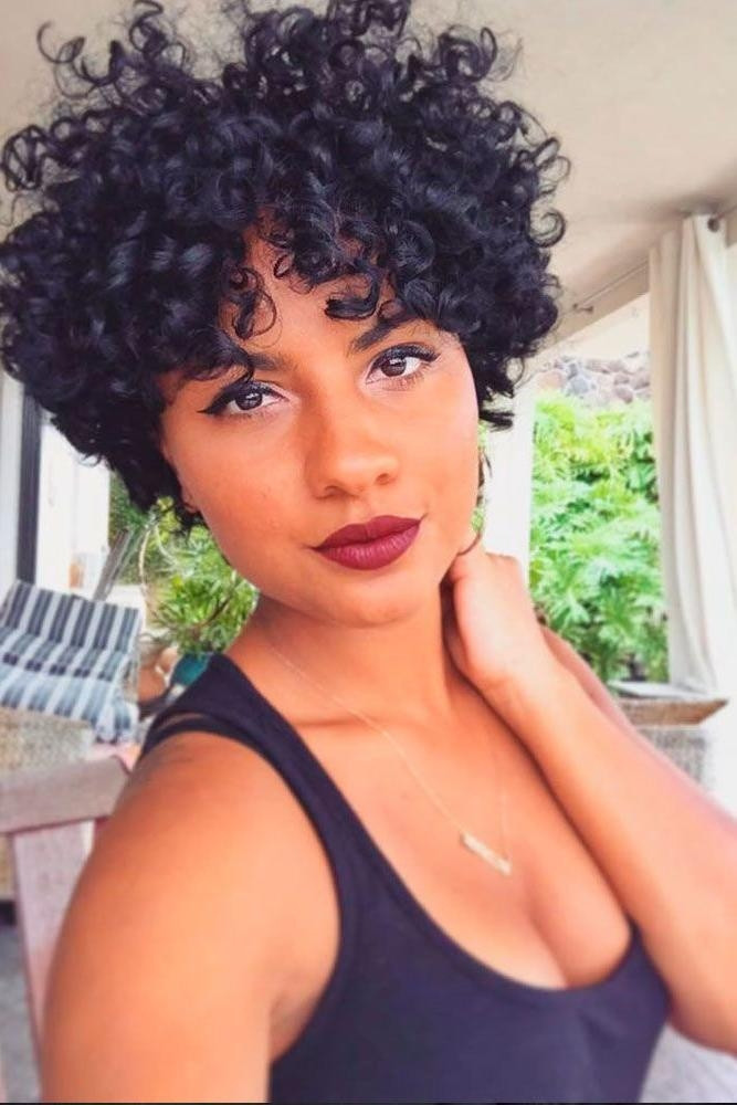 Natural Black Curly Hairstyles
 20 Best Ideas of Short Haircuts For Black Curly Hair