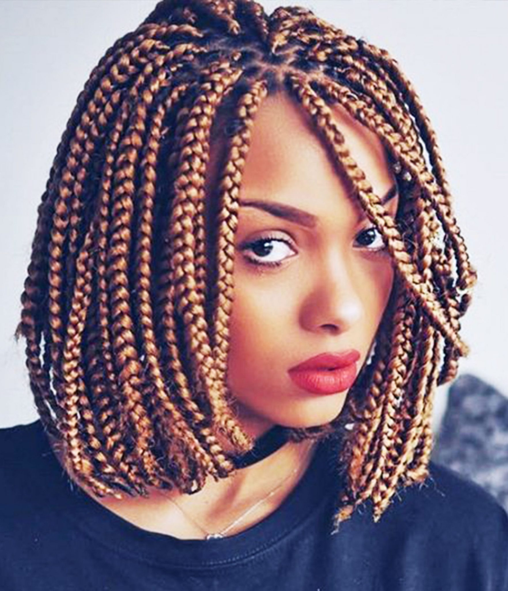 Natural Bob Hairstyles
 14 Dashing Box Braids Bob Hairstyles for Women