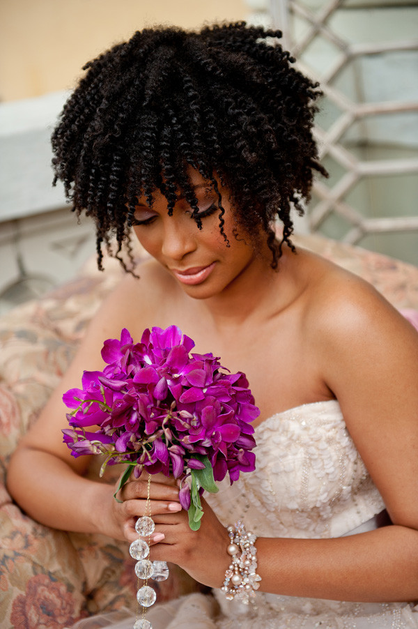 Natural Hairstyles For Black Brides
 Natural Hair Inspiration for Black Brides