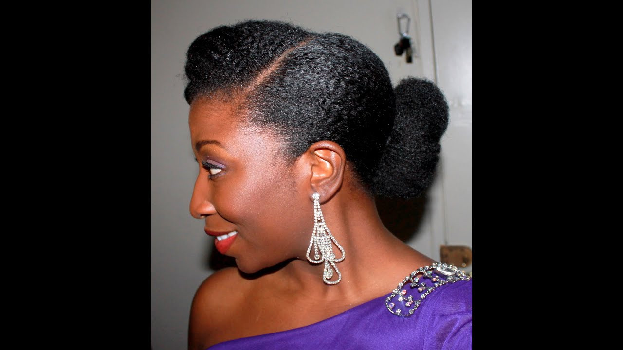 Natural Hairstyles Updo
 47 Elegant Updo on stretched Natural Hair