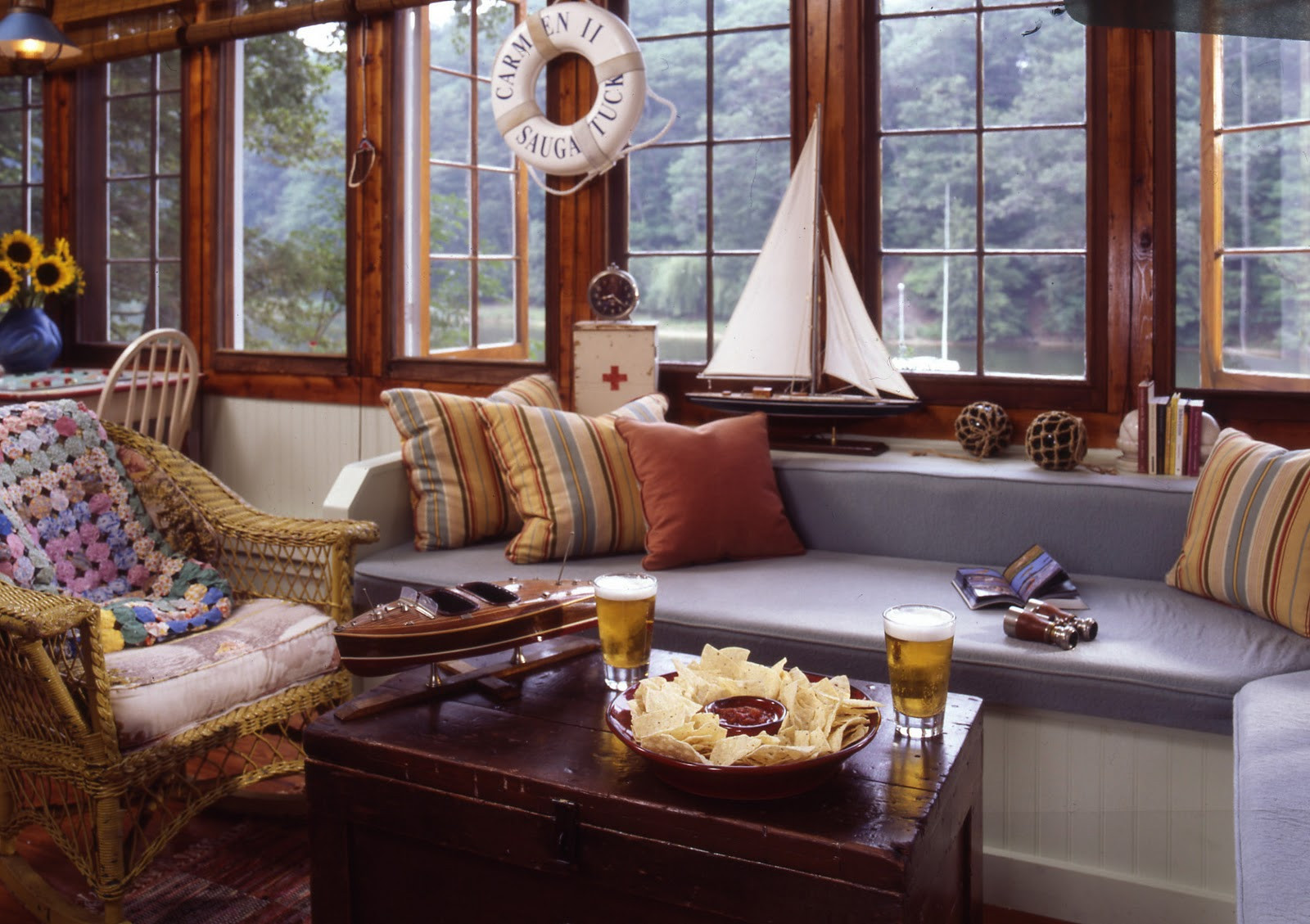 Nautical Living Room Ideas
 Skipjack s Nautical Living WATERSIDE COTTAGES