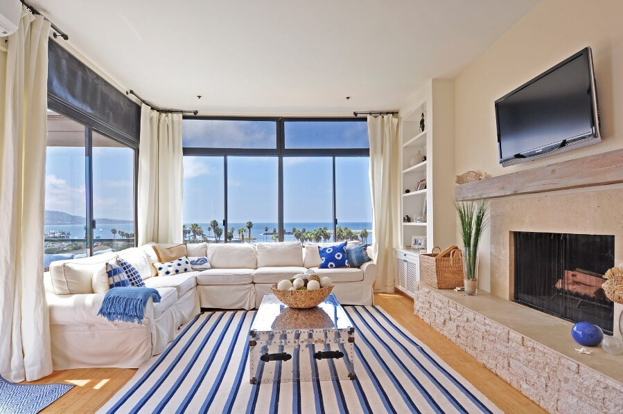 Nautical Rugs For Living Room
 10 Impressive Living Room Designs with Striped Area Rug