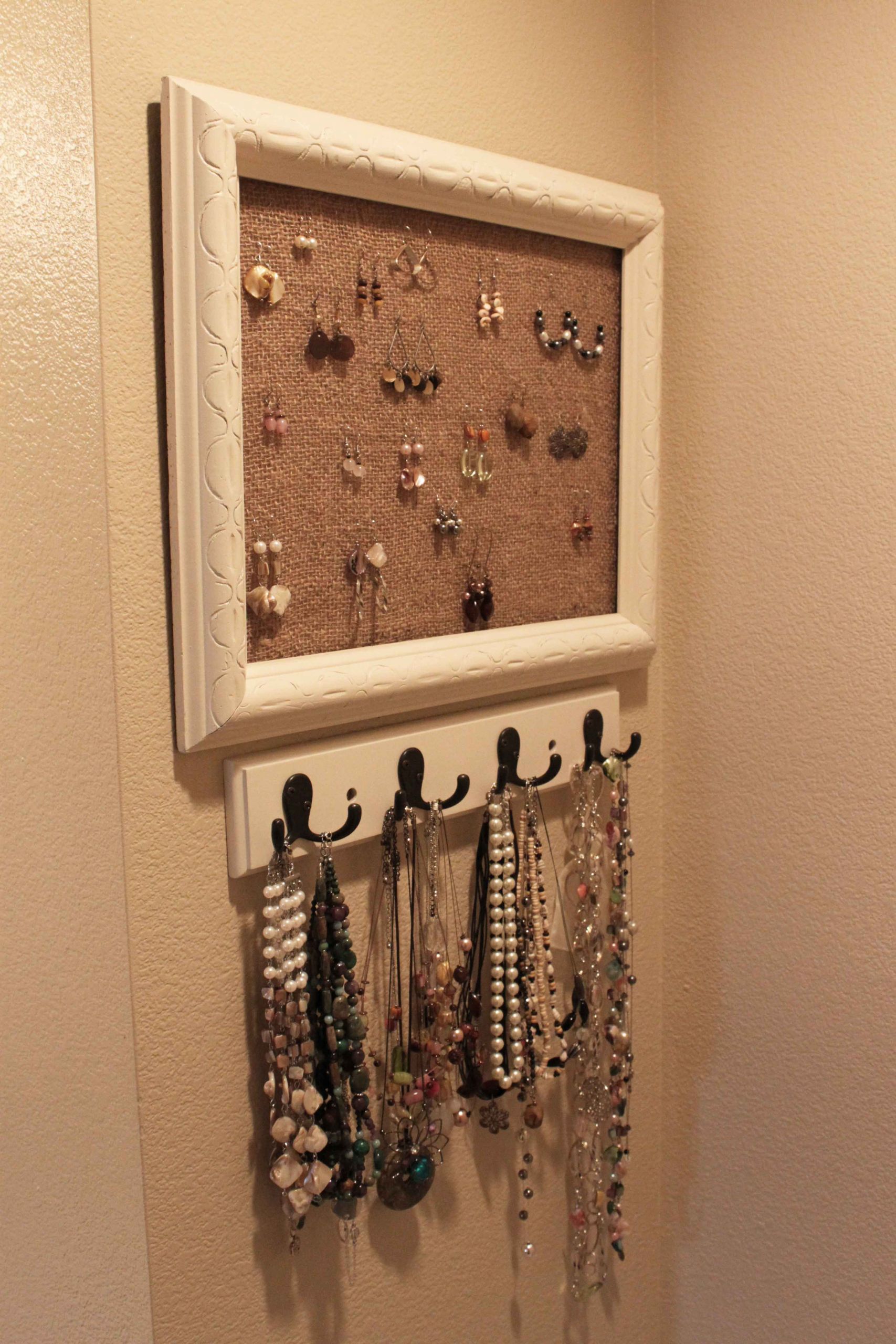 Necklace Holder Diy
 DIY Jewelry Holder Pinching Your PenniesPinching Your