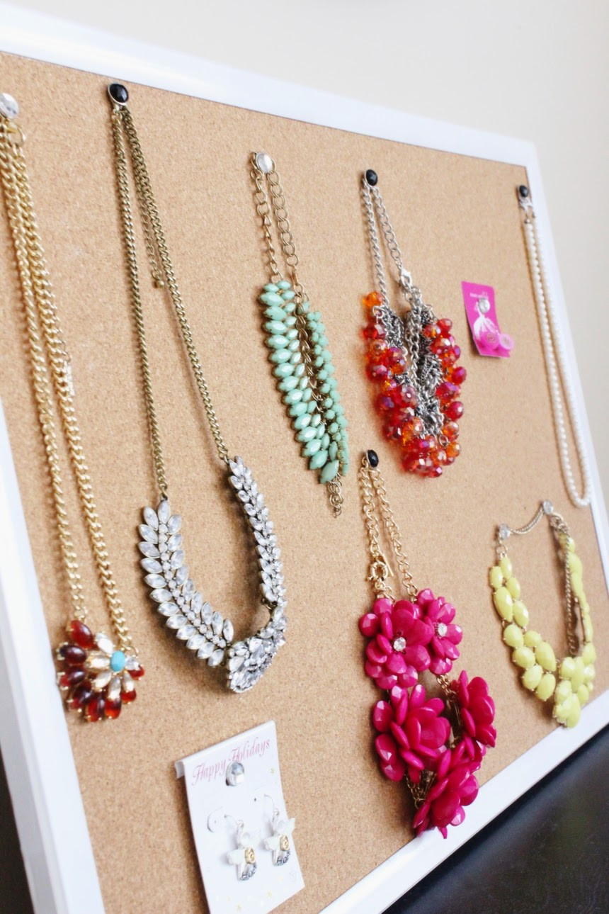 Necklace Holder Diy
 How To Frame Your Jewelry And Turn It Into Wall Décor