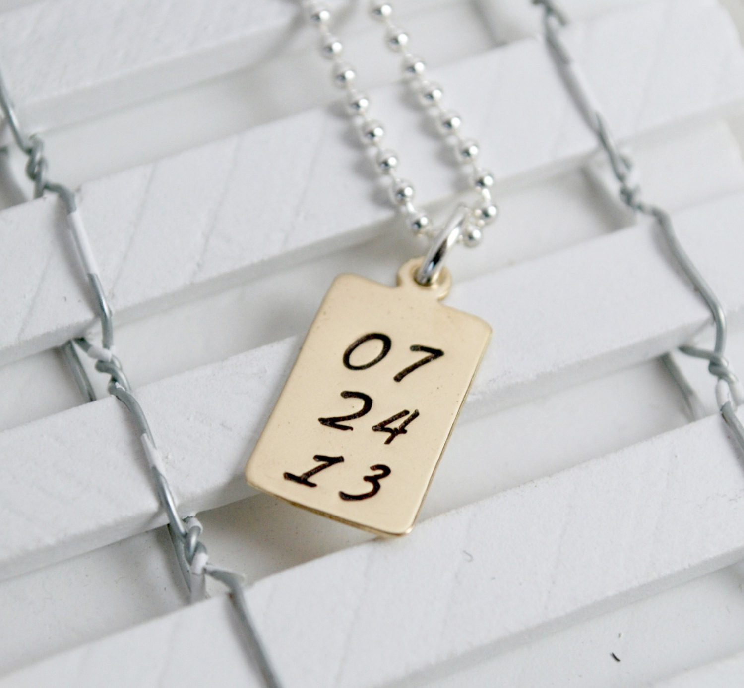 Necklace With Date
 Personalized Necklace with Date Anniversary Jewelry Sobriety