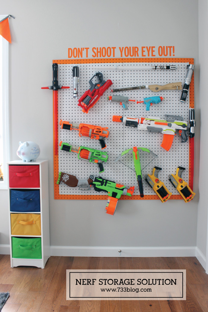 Nerf Gun Rack DIY
 DIY Nerf Gun Storage Inspiration Made Simple