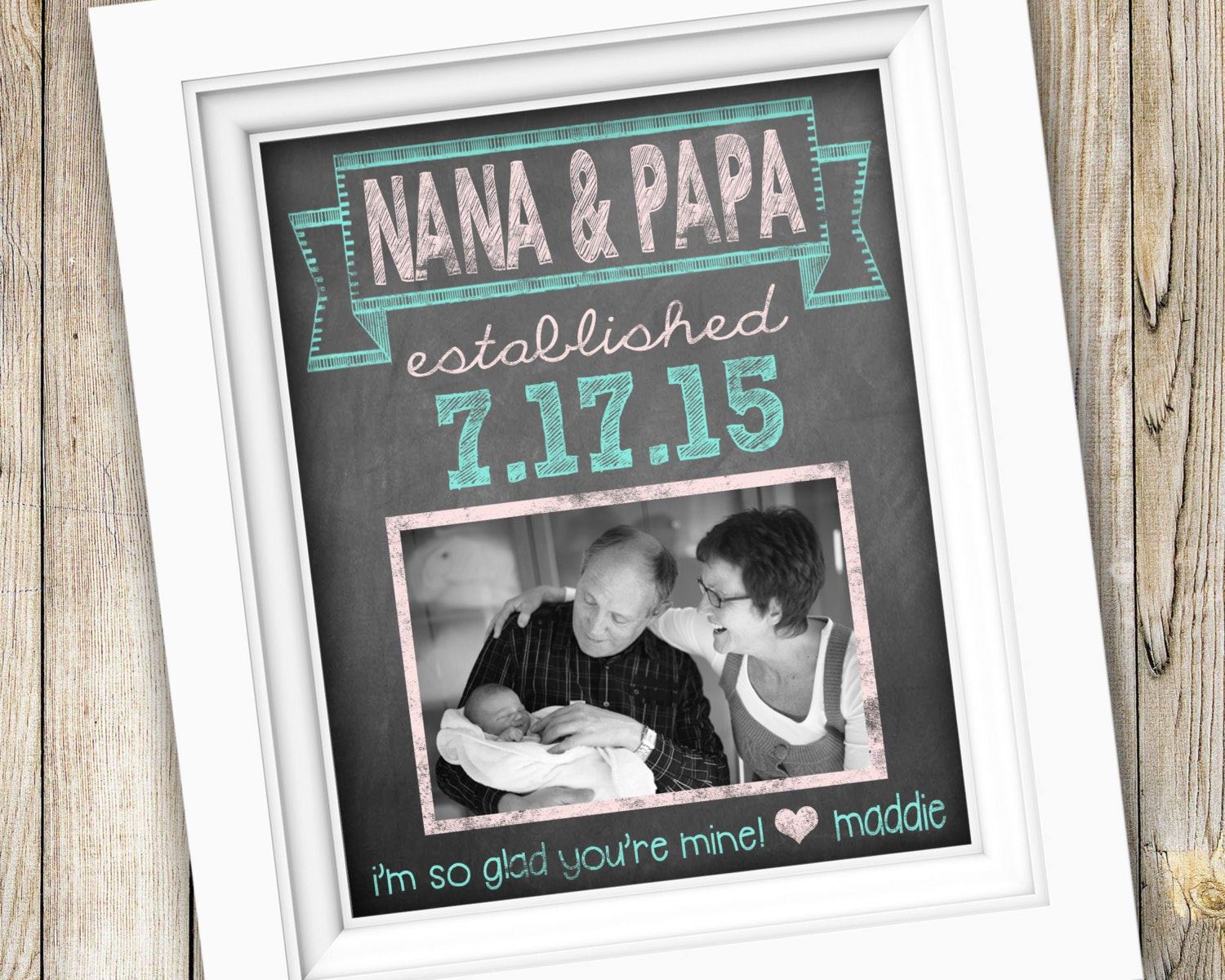 New Grandfather Gift Ideas
 New Grandparents Gift Gift From Grandchild Gift For Nana