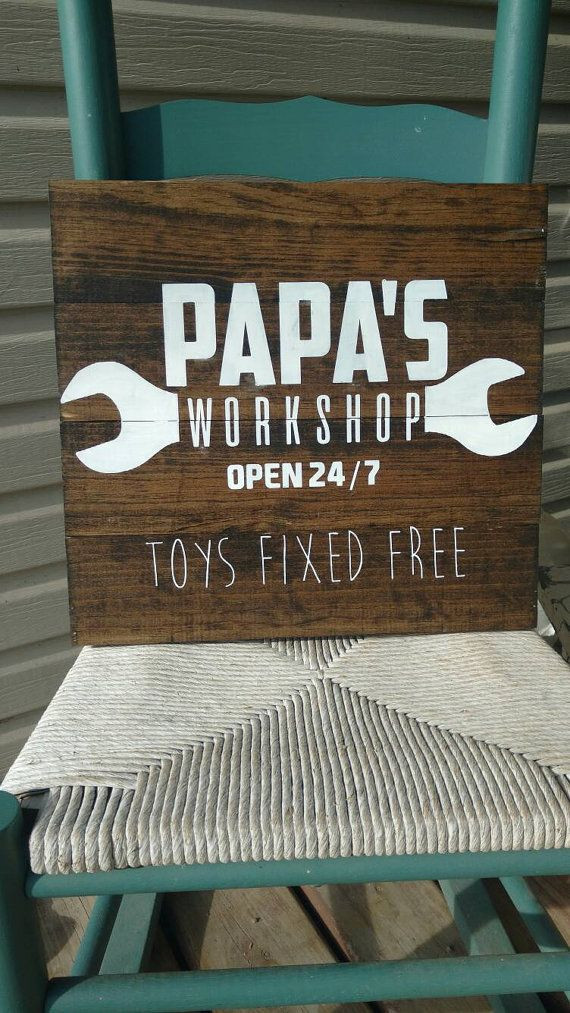 New Grandfather Gift Ideas
 Grandparents t papa s workshop sign can be by