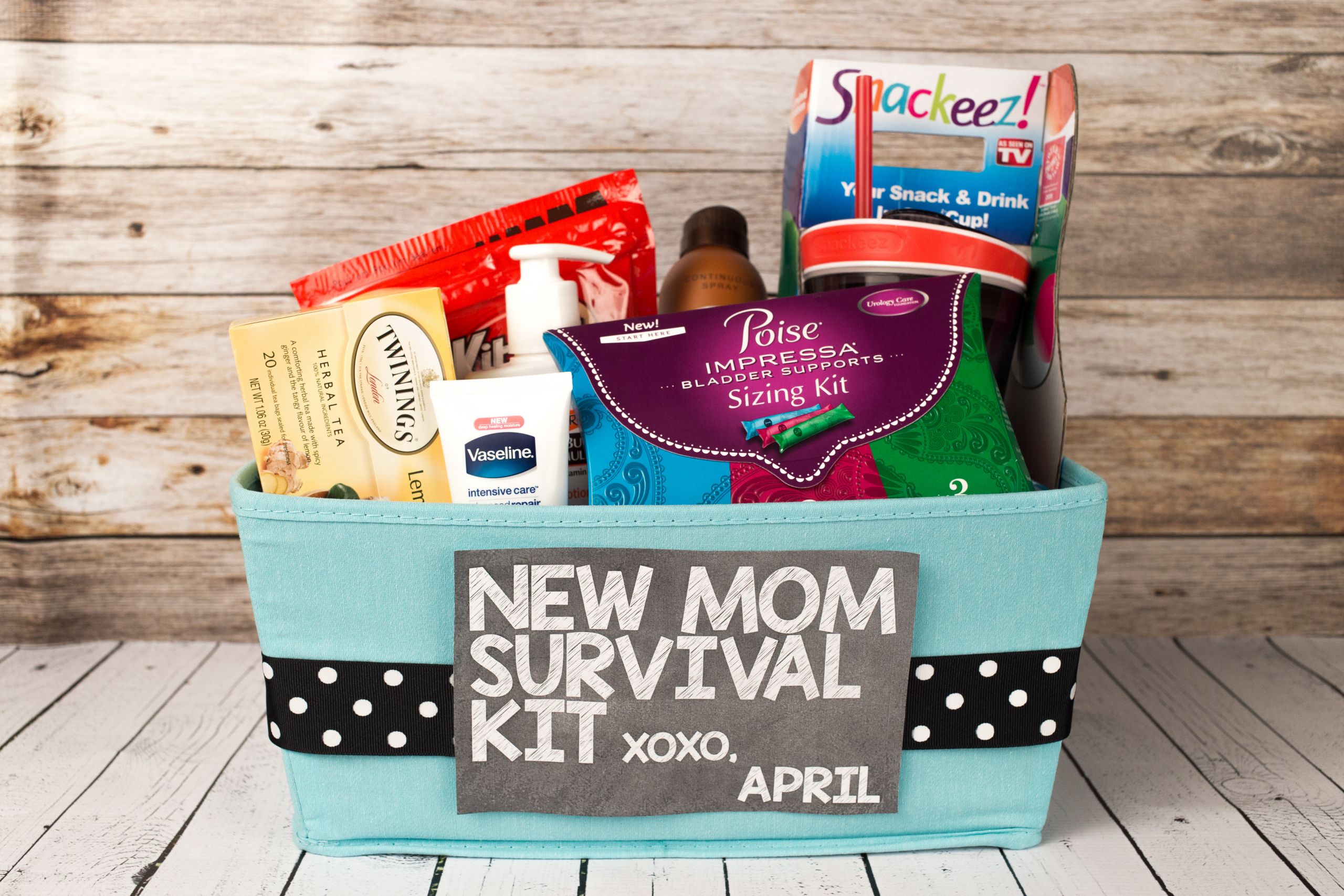 New Mom Gift Basket Ideas
 New Mom Survival Kit