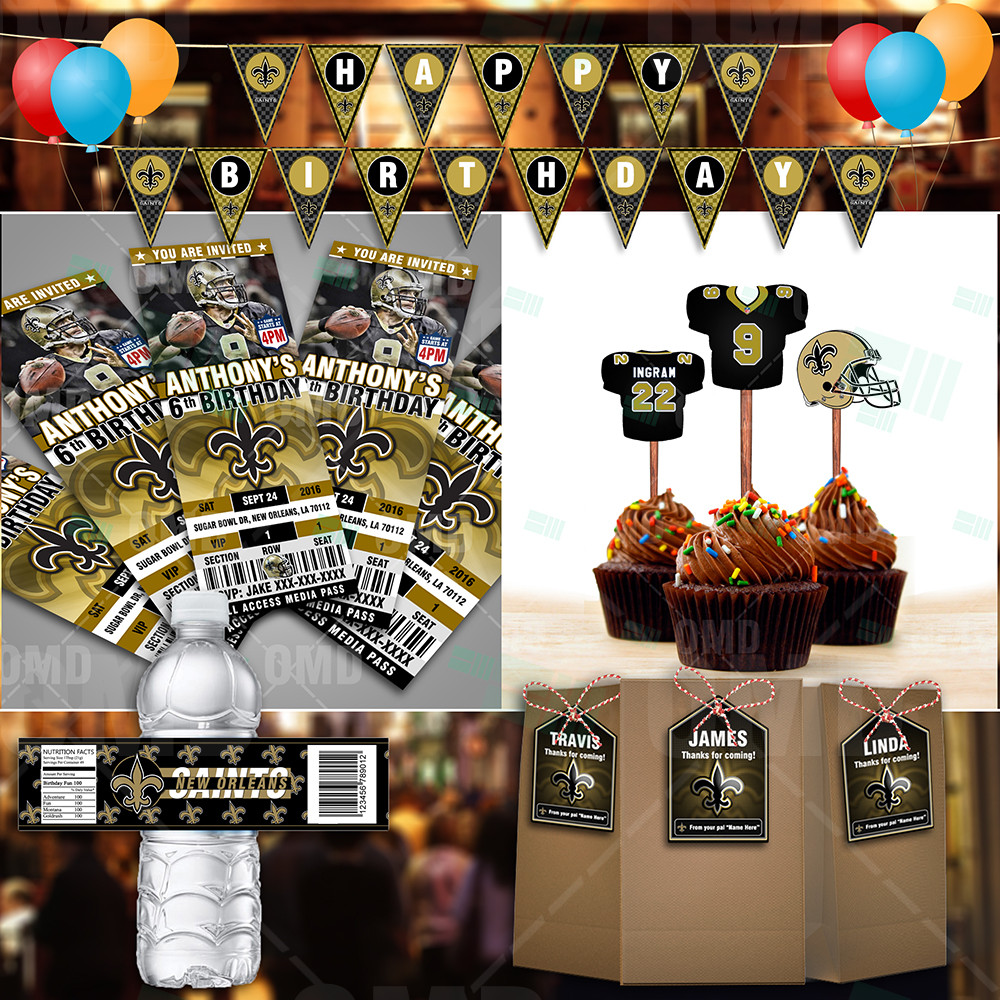 New Orleans Birthday Party Ideas
 New Orleans Saints Ultimate Party Package – Sports Invites