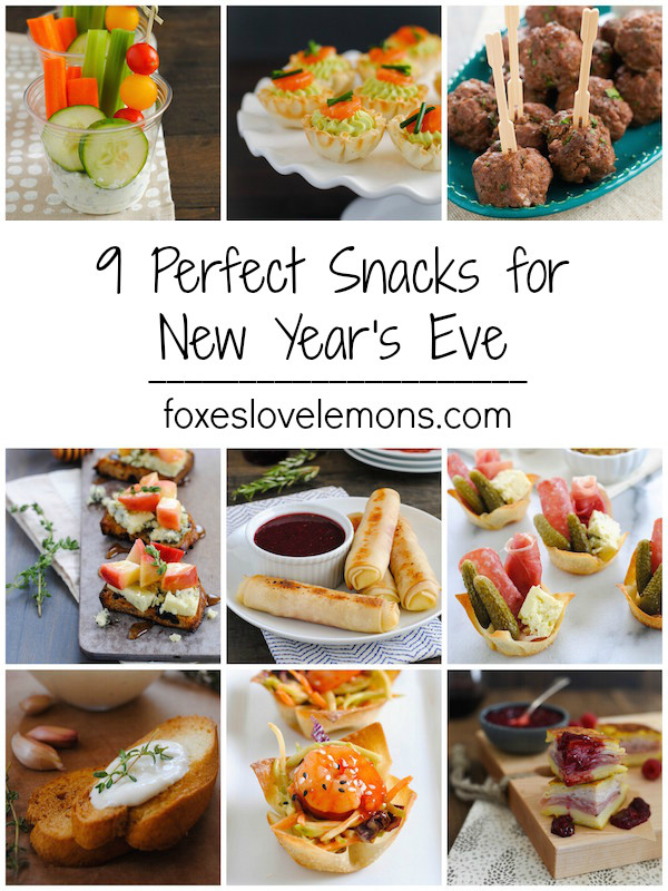 New Year Snacks Recipe
 9 Perfect Snacks for New Year s Eve Foxes Love Lemons