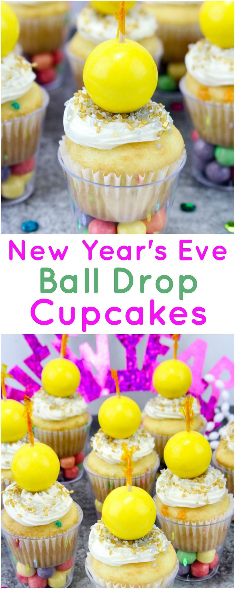 New Year'S Eve Desserts Party Ideas
 New Year’s Eve Ball Drop Cupcakes Recipe