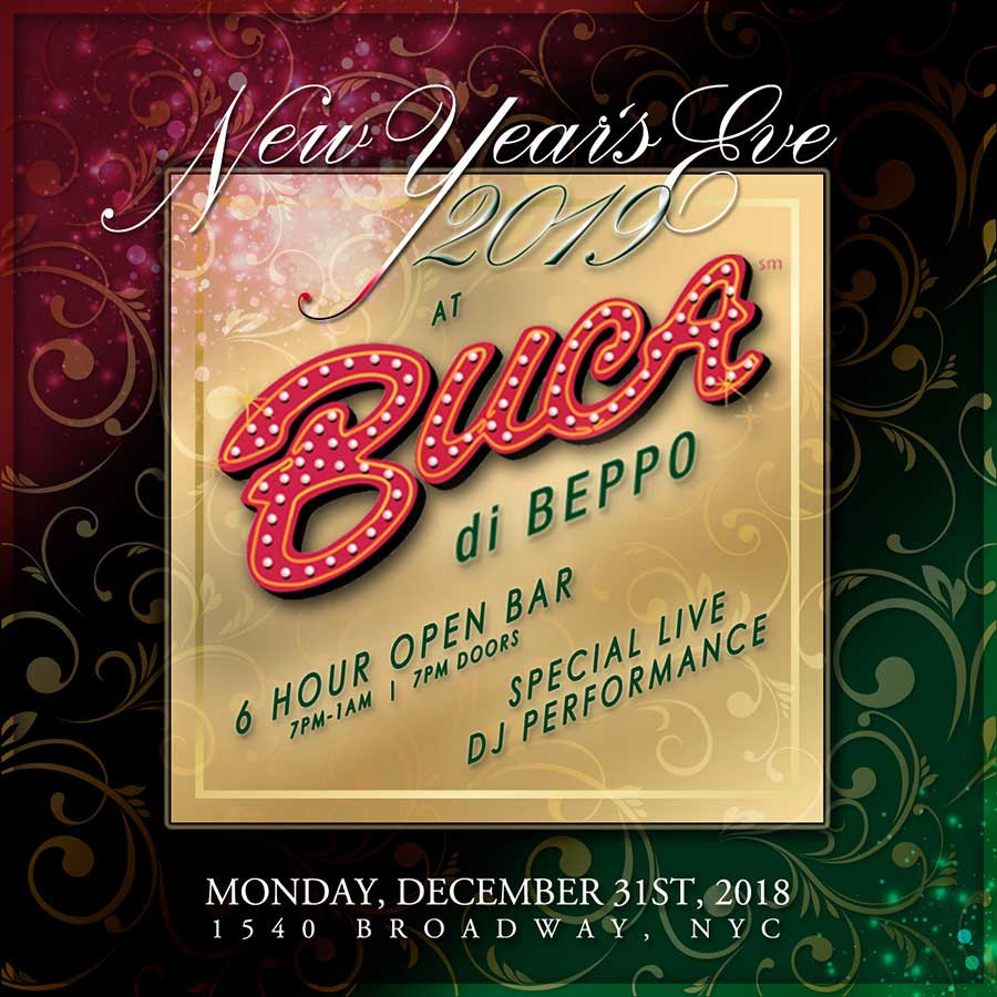 New Year'S Eve Dinner Nyc 2020
 Times Square New Years Eve at Buca di Beppo NYC
