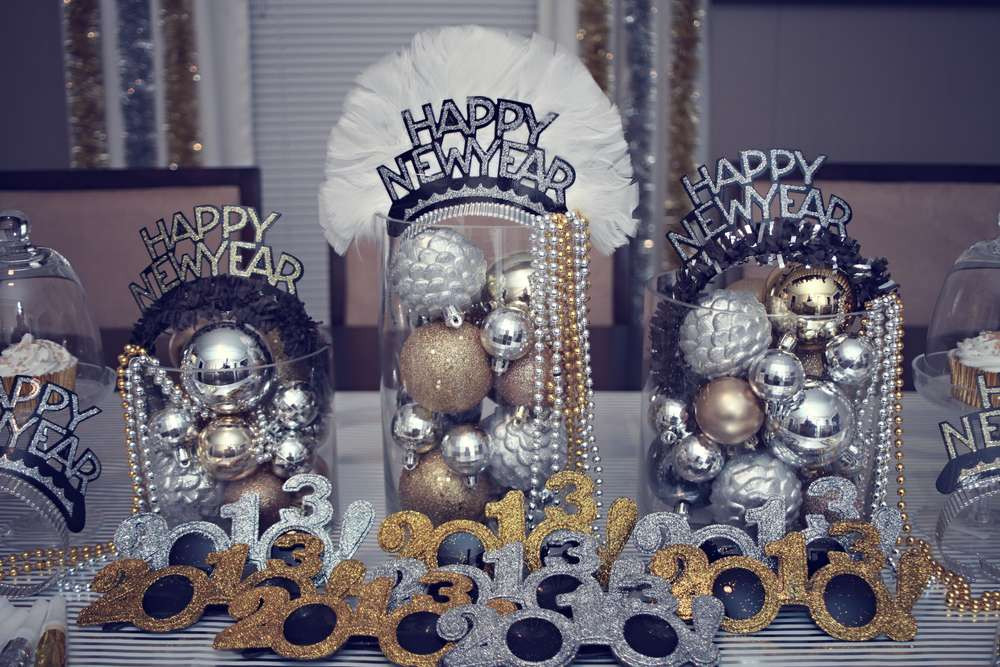 New Years Engagement Party Ideas
 Silver Gold & Black New Year s Party Ideas