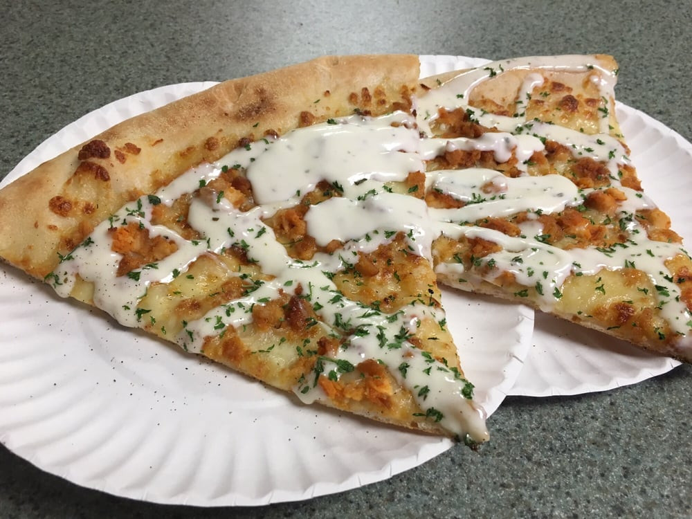 New York Chicken And Pizza
 Fresh buffalo chicken with ranch on top $3 slice Yelp