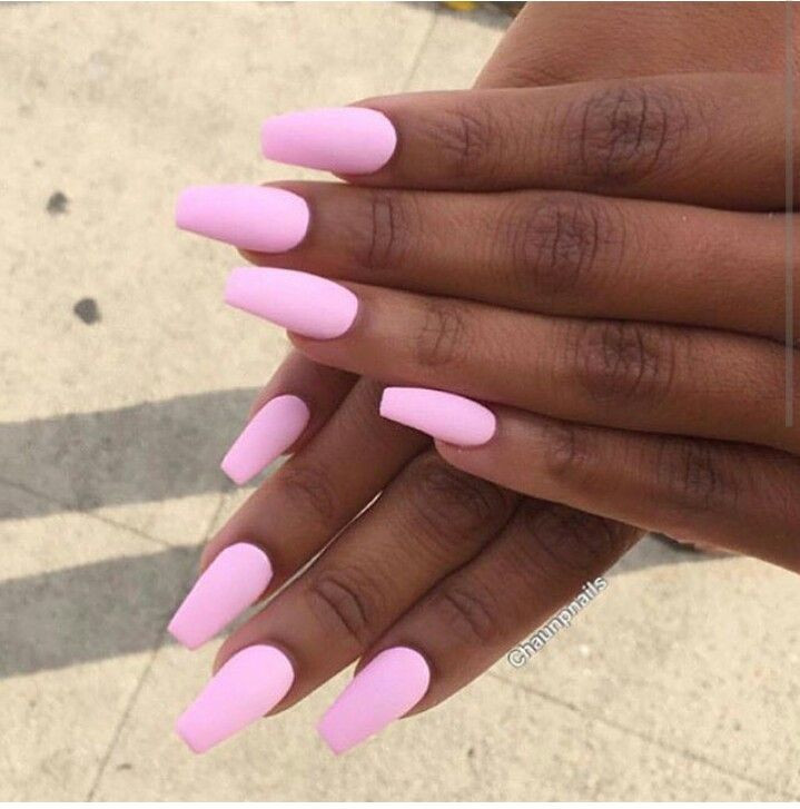 Nice Nail Colors For Dark Skin
 Beautiful pink nails on brown skin black woman nails