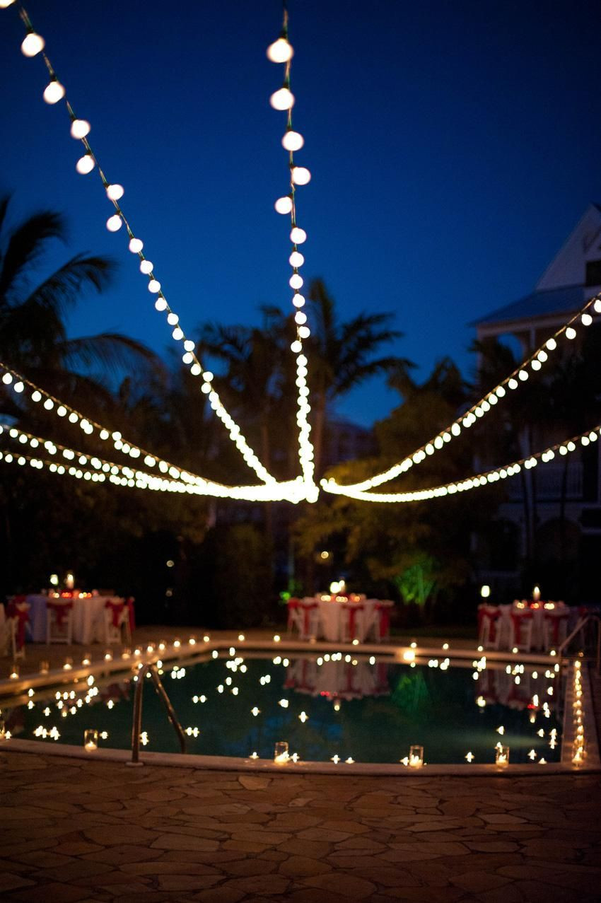 Night Pool Party Ideas
 Pool lights yard lights