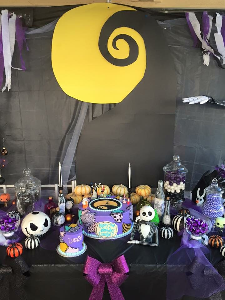 Nightmare Before Christmas Baby Shower Party Ideas
 Nightmare Before Christmas Birthday Party Candy & Cake