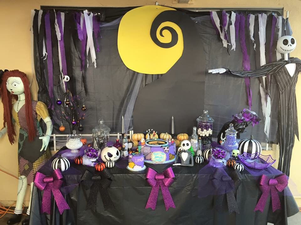 Nightmare Before Christmas Baby Shower Party Ideas
 Nightmare Before Christmas Birthday Party Candy & cake