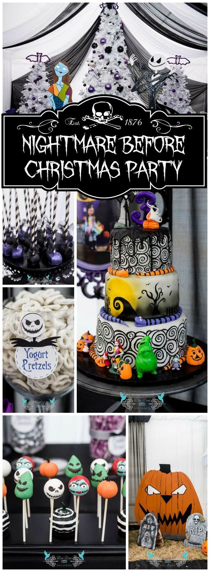 Nightmare Before Christmas Baby Shower Party Ideas
 Love this amazing Nightmare Before Christmas birthday