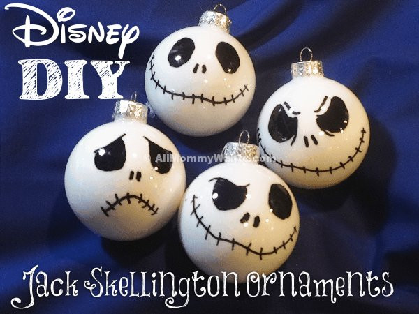 Nightmare Before Christmas Ornaments DIY
 DIY Jack Skellington Ornaments VIDEO The Nightmare