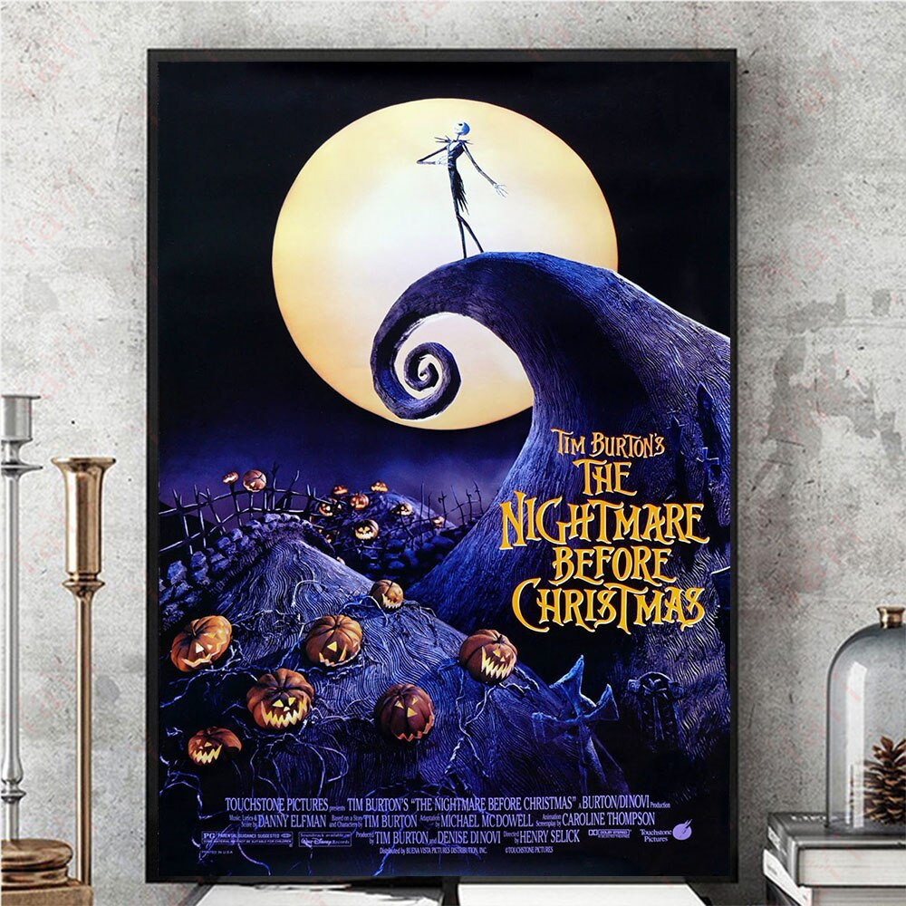 Nightmare Before Christmas Wall Art
 The Nightmare Before Christmas Movie Poster Wall Art