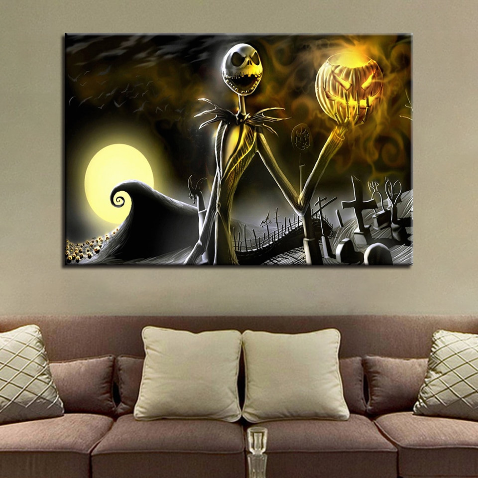 Nightmare Before Christmas Wall Art
 Canvas Home Hd Prints 1 Piecepcs Nightmare Before