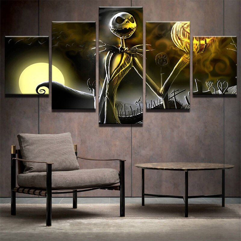 Nightmare Before Christmas Wall Art
 Canvas Wall Art Frame Home Decor Living Room