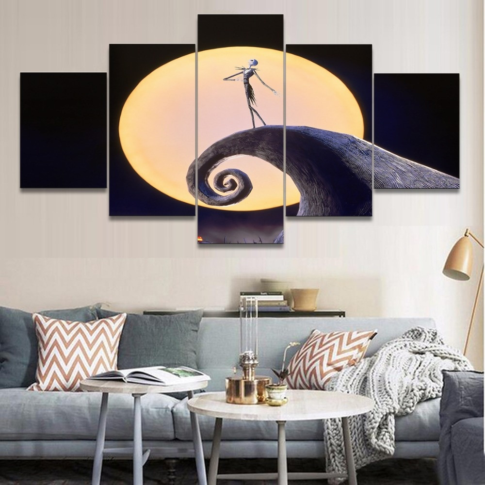 Nightmare Before Christmas Wall Art
 5 Panel Movie The Nightmare Before Christmas Jack