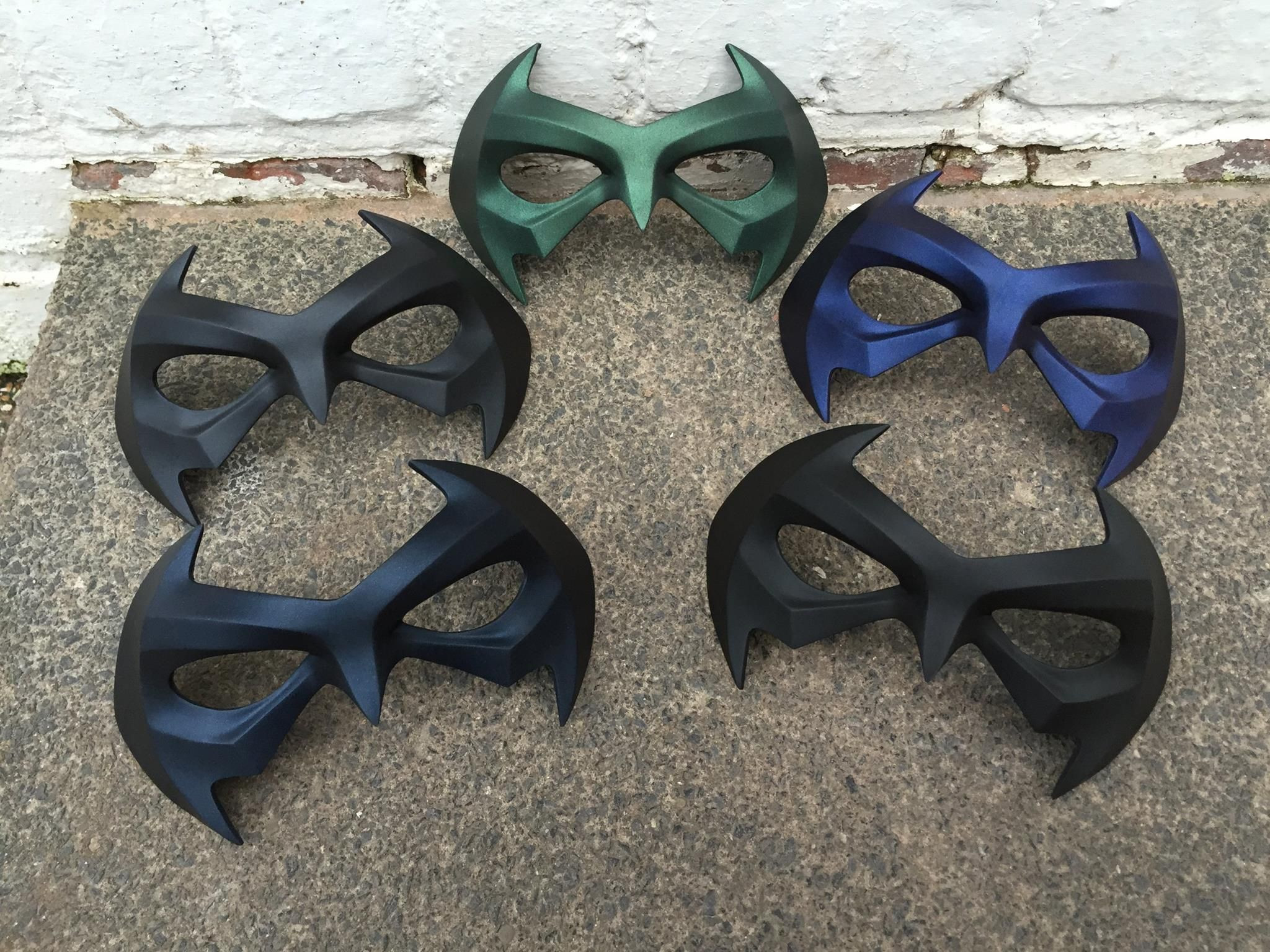 Nightwing Costume DIY
 Nightwing inspired cosplay face mask hand made of