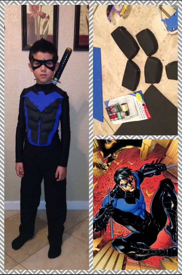 Nightwing Costume DIY
 DIY Halloween costume "Nightwing" My stuff