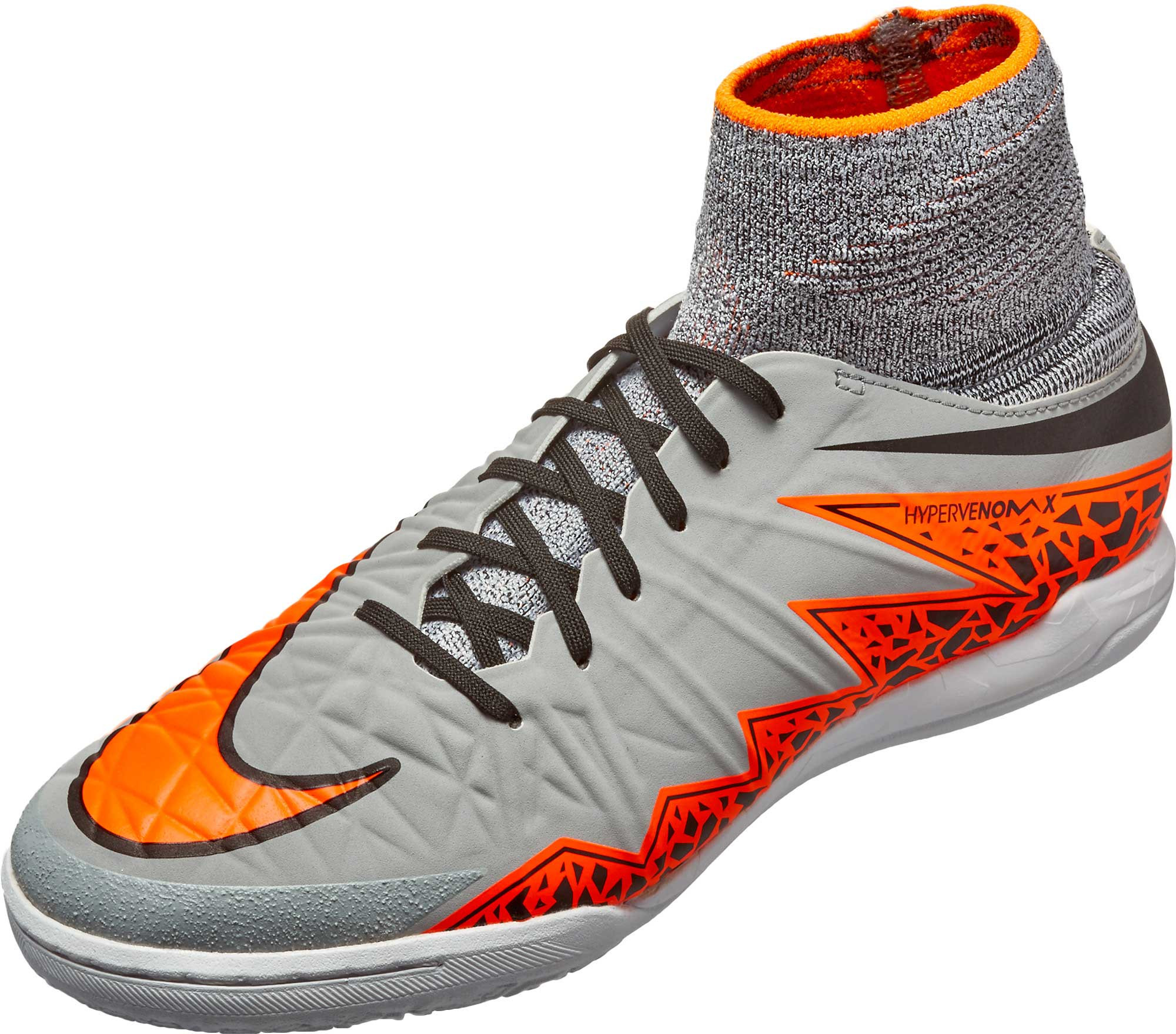 Nike Indoor Shoes For Kids
 Nike Kids HypervenomX Proximo Indoor Shoes Grey and