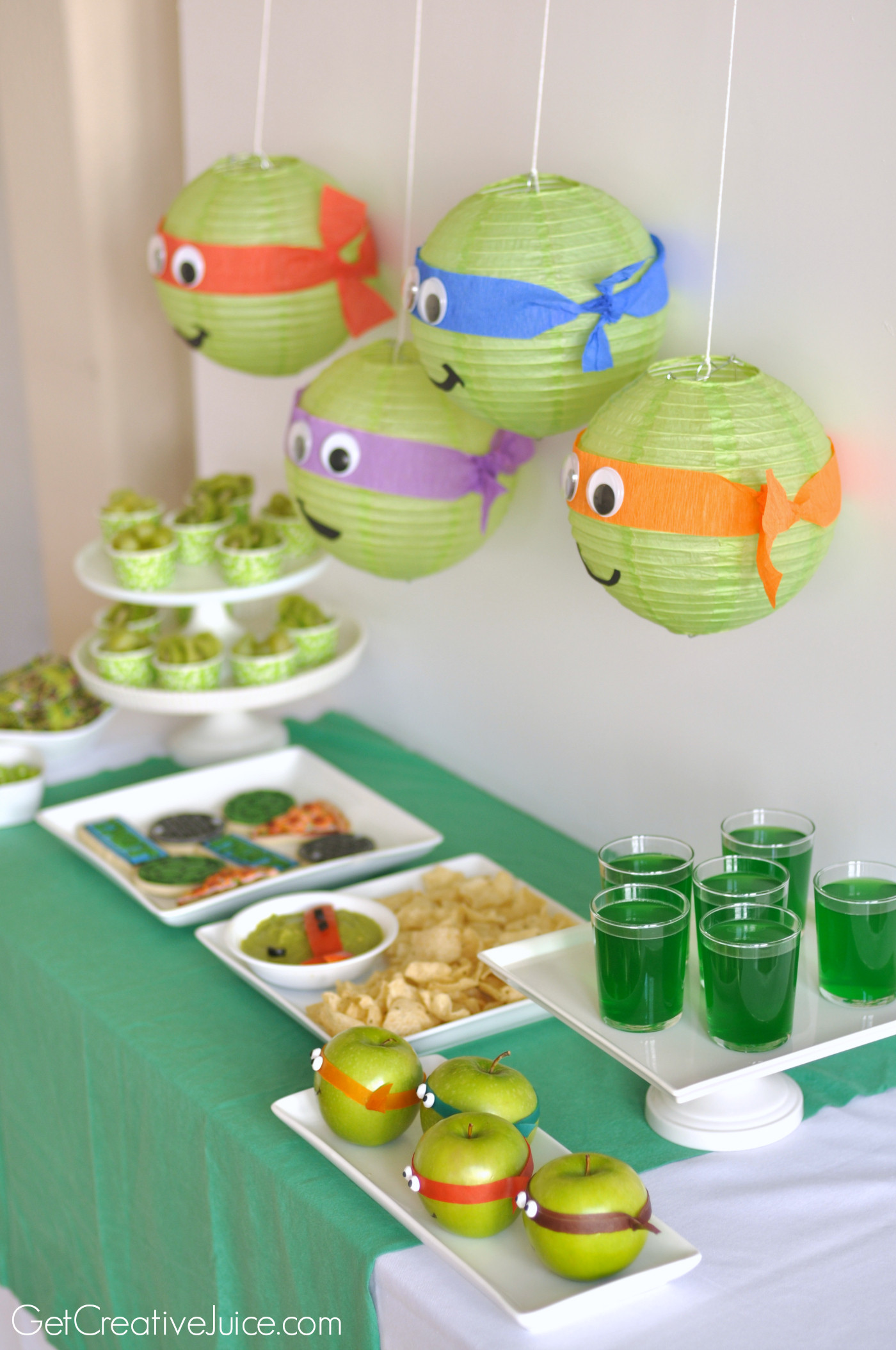 Ninja Turtle Birthday Decorations
 TMNT Party Creative Juice