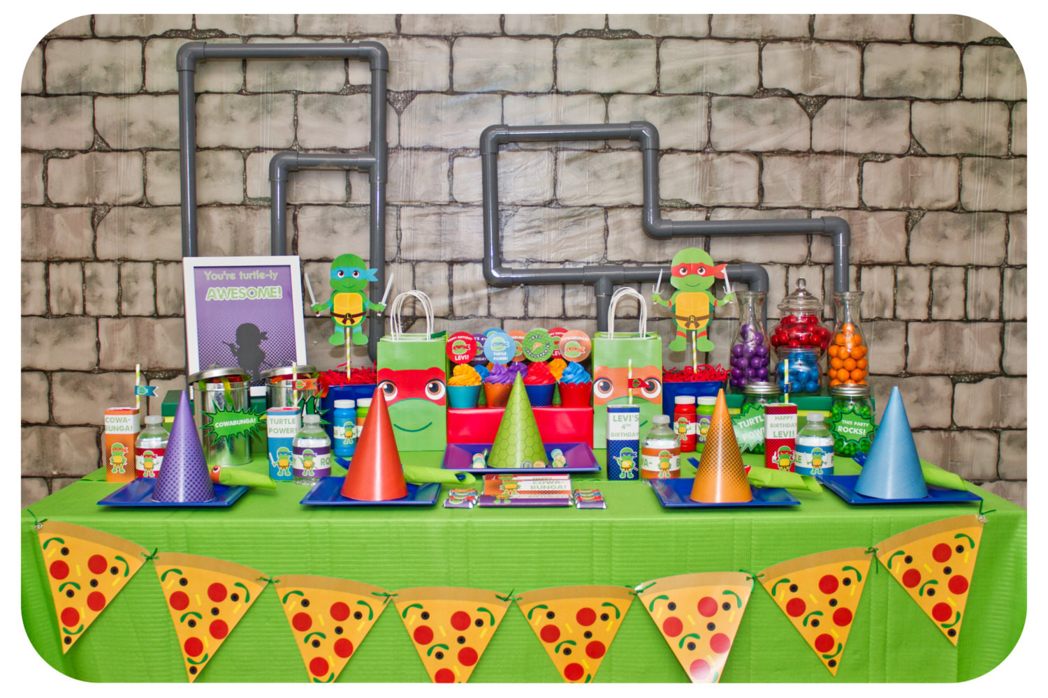 Ninja Turtle Birthday Decorations
 Teenage Mutant Ninja Turtle Party TMNT Party Ninja Turtle