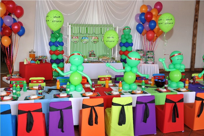 Ninja Turtle Birthday Party Decorations
 Kara s Party Ideas Ninja Turtle Birthday Party Ideas