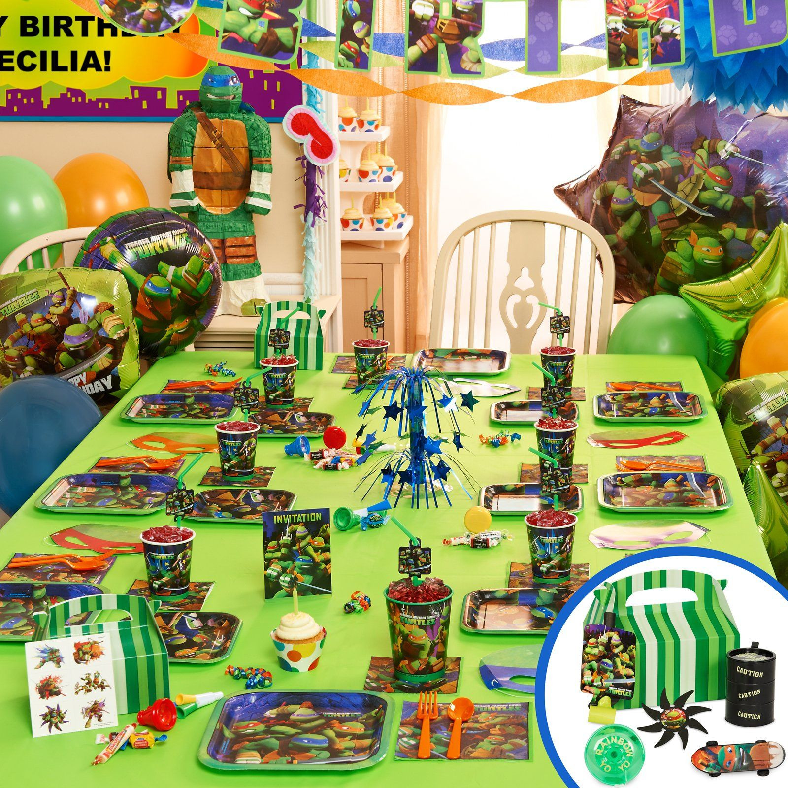 Ninja Turtle Birthday Party Decorations
 Teenage Mutant Ninja Turtles Party Supplies
