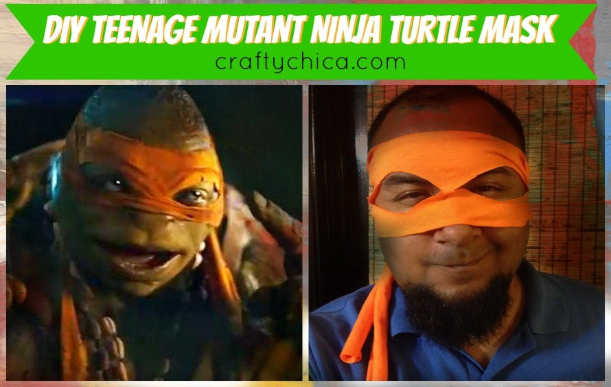 Ninja Turtle Masks DIY
 Teenage Mutant Ninja Turtle T shirt Masks The Crafty Chica