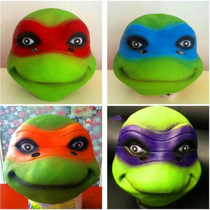 Ninja Turtle Masks DIY
 High Quality Latex 4 Style Teenage Mutant Ninja Turtles